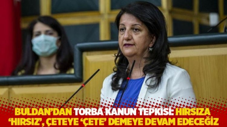 Buldan’dan torba kanun tepkisi: Hırsıza ‘hırsız’, çeteye ‘çete’ demeye devam edeceğiz