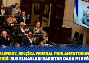 Zelensky, Belçika federal parlamentosuna seslendi: Rus elmasları barıştan daha mı değerli?