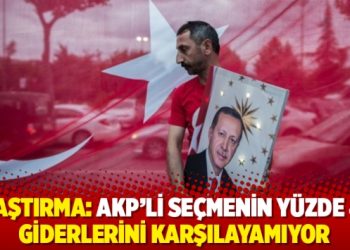 Araştırma: AKP’li seçmenin yüzde 41’i giderlerini karşılayamıyor