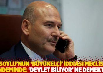 Soylu’nun ‘büyükelçi’ iddiası Meclis gündeminde: ‘Devlet biliyor’ ne demektir?