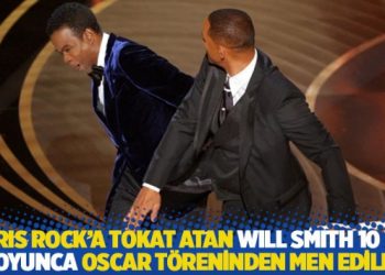 Chris Rock’a tokat atan Will Smith 10 yıl boyunca Oscar töreninden men edildi