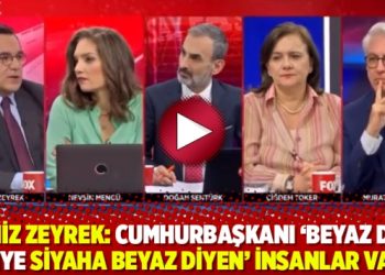 Deniz Zeyrek: Cumhurbaşkanı ‘beyaz dedi diye siyaha beyaz diyen’ insanlar var