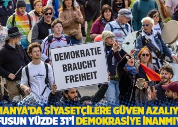 Almanya’da siyasetçilere güven azalıyor, nüfusun yüzde 31’i demokrasiye inanmıyor