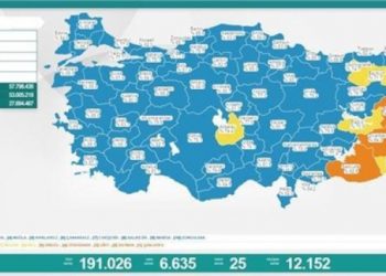 Son 24 saat: 6 bin 635 yeni vaka, 25 can kaybı