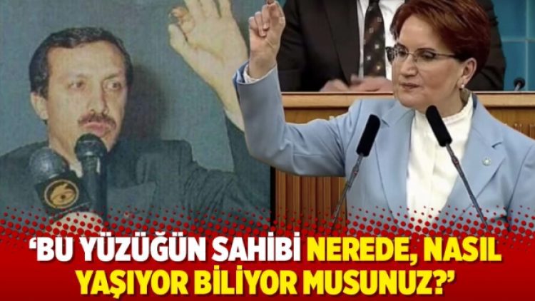 ‘Bu yüzüğün sahibi nerede, nasıl yaşıyor biliyor musunuz?’