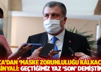 Bakan Koca’dan ‘maske zorunluluğu kalkacak’ sinyali: Geçtiğimiz yaz ‘son’ demiştim