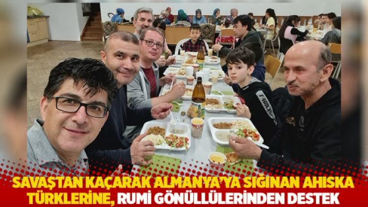 Savaştan kaçarak Almanya’ya sığınan Ahıska Türklerine, Rumi gönüllülerinden destek