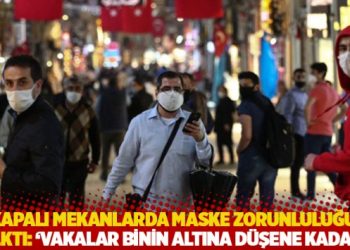 Kapalı mekanlarda maske zorunluluğu kalktı: ‘Vakalar binin altına düşene kadar…’
