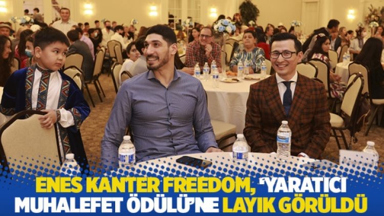 Enes Kanter Freedom, ‘Yaratıcı Muhalefet Ödülü’ne layık görüldü