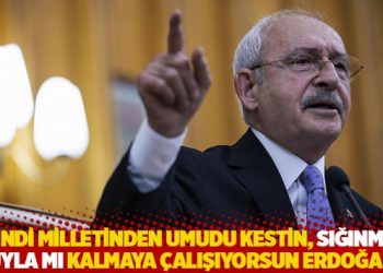 “Kendi milletinden umudu kestin, sığınmacı oyuyla mı kalmaya çalışıyorsun Erdoğan?”