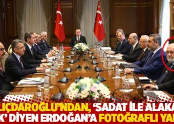 Kılıçdaroğlu’ndan, ‘SADAT ile alakam yok’ diyen Erdoğan’a fotoğraflı yanıt