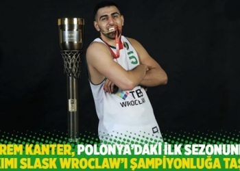 Kerem Kanter, Polonya’daki ilk sezonunda takımı Slask Wroclaw’ı şampiyonluğa taşıdı