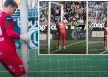 Viking FK kalecisi Patrik Gunnarsson kale direklerini küçültmekle suçlandı