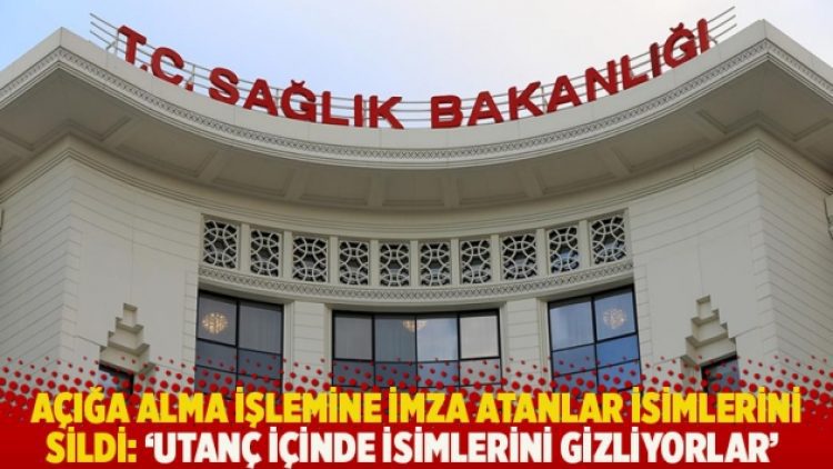 Açığa alma işlemine imza atanlar isimlerini sildi: ‘Utanç içinde isimlerini gizliyorlar’