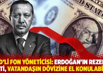 ABD’li fon yöneticisi: Erdoğan’ın rezervi bitti, vatandaşın dövizine el konulabilir