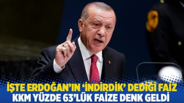 Kürsülerde ‘Faiz indirdik’ dense de: KKM yüzde 63’lük faize denk geldi