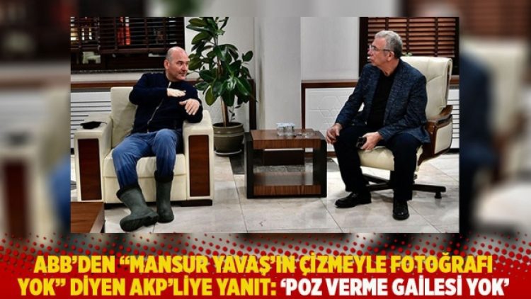 ABB’den “Mansur Yavaş’ın çizmeyle fotoğrafı yok” diyen AKP’liye: ‘Poz verme gailesi yok’