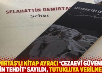 Demirtaş’lı kitap ayracı ‘cezaevi güvenliği için tehdit’ sayıldı, tutukluya verilmedi