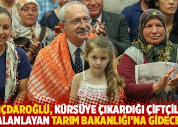 Kılıçdaroğlu, kürsüye çıkardığı çiftçileri yalanlayan Tarım Bakanlığı’na gidecek