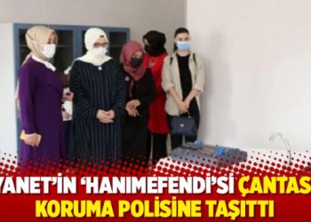 Diyanet’in ‘hanımefendi’si çantasını koruma polisine taşıttı