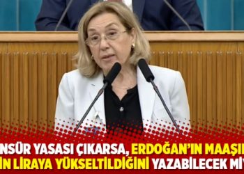 ‘Sansür yasası çıkarsa, Erdoğan’ın maaşının 141 bin liraya yükseltildiğini yazabilecek miyiz?’