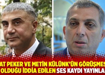 Sedat Peker ve Metin Külünk’ün görüşmesine ait olduğu iddia edilen ses kaydı yayınlandı