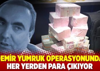 Demir Yumruk operasyonunda her yerden para çıkıyor