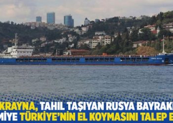 Ukrayna, tahıl taşıyan Rusya bayraklı gemiye Türkiye’nin el koymasını talep etti