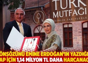Önsözünü Emine Erdoğan’ın yazdığı kitap için 1,14 milyon TL daha harcanacak