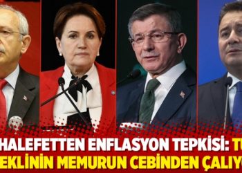 Muhalefetten enflasyon tepkisi: TÜİK emeklinin memurun cebinden çalıyor