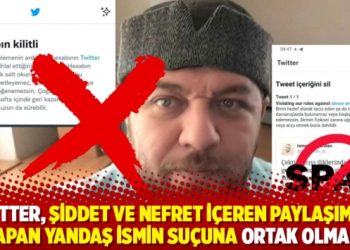 Twitter, şiddet ve nefret içeren paylaşımlar yapan yandaş ismin suçuna ortak olmadı