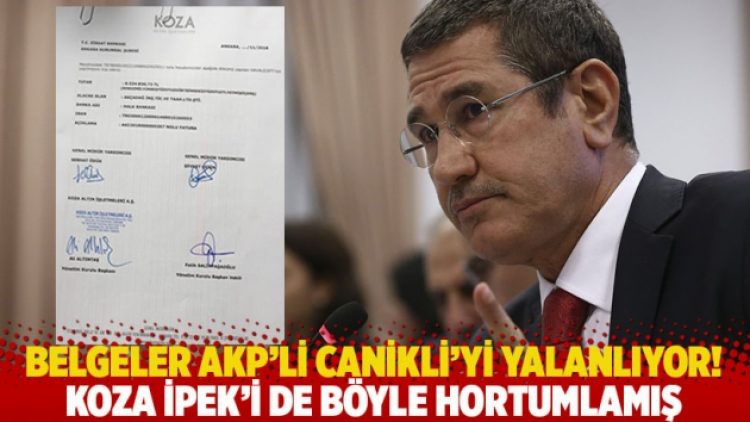 Belgeler AKP’li Nurettin Canikli’yi yalanlıyor! Koza İpek’i de böyle hortumlamış