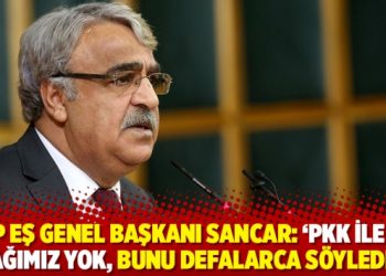 HDP Eş Genel Başkanı Sancar: ‘PKK ile bir bağımız yok, bunu defalarca söyledik’