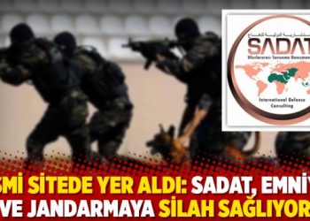 Resmi sitede yer aldı: SADAT, emniyet ve jandarmaya silah sağlıyor