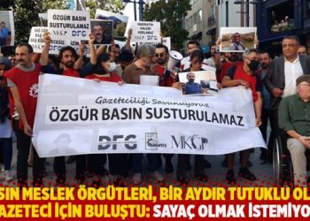 Basın meslek örgütleri, bir aydır tutuklu olan 16 gazeteci için buluştu: Sayaç olmak istemiyoruz