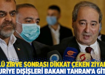 Üçlü zirve sonrası dikkat çeken ziyaret: Suriye Dışişleri Bakanı Tahran’a gitti
