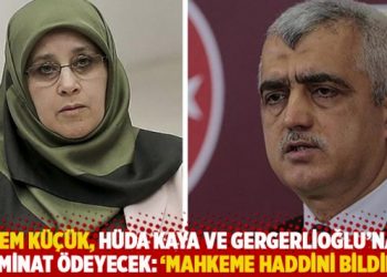 Cem Küçük, Hüda Kaya ve Gergerlioğlu’na tazminat ödeyecek: ‘Mahkeme haddini bildirdi’
