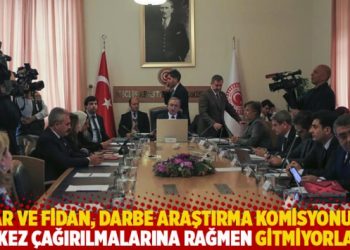 Akar ve Fidan, Darbe Araştırma Komisyonu’na 9 kez çağırılmalarına rağmen gitmemişler
