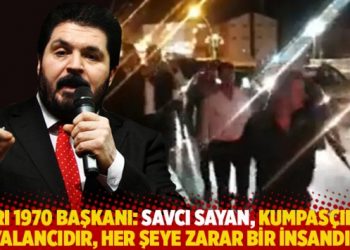 Ağrı 1970 başkanı: Savcı Sayan, kumpasçıdır, yalancıdır, her şeye zarar bir insandır