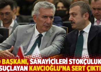 İSO başkanı Bahçıvan, sanayicileri stokçulukla suçlayan Kavcıoğlu’na sert çıktı