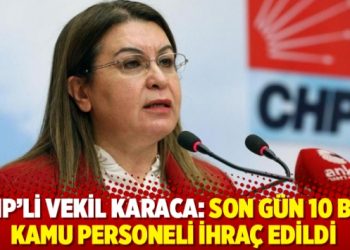 CHP’li vekil Karaca: Son gün 10 bin kamu personeli ihraç edildi