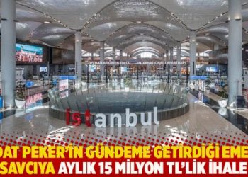 Sedat Peker’in gündeme getirdiği emekli savcıya aylık 15 milyon TL’lik ihale