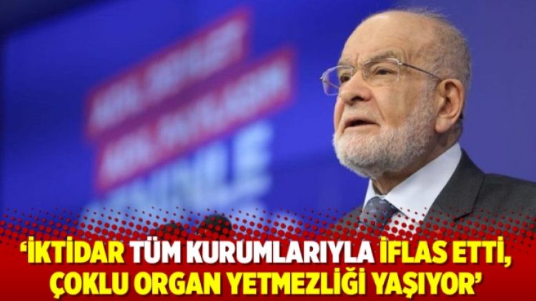 ‘İktidar tüm kurumlarıyla iflas etti, çoklu organ yetmezliği yaşıyor’