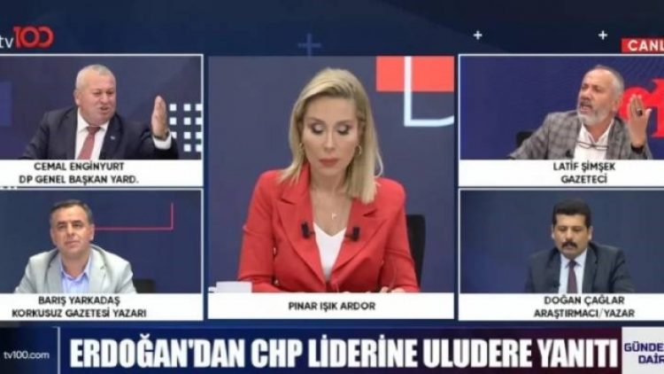 Cemal Enginyurt’un koruması stüdyoda gazeteci Şimşek’i darp etti