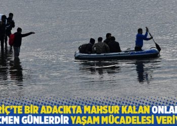 Onlarca göçmen Meriç’te ‘tartışmalı’ bir adacıkta günlerdir yaşam mücadelesi veriyor