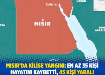 Mısır’da kilise yangını: En az 35 kişi hayatını kaybetti
