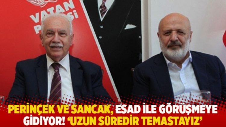Perinçek ve Sancak, Esad ile görüşmeye gidiyor! ‘Uzun süredir temastayız’
