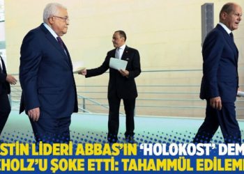 Filistin liderinin ‘holokost’ demesi, Almanya’da şok etkisi yarattı: Tahammül edilemez