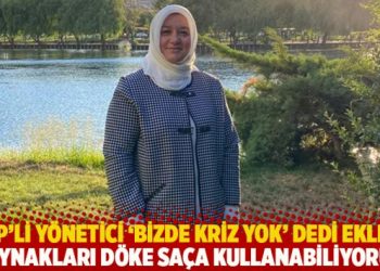 AKP’li yönetici: Bizde kriz yok, kaynakları döke saça kullanabiliyoruz