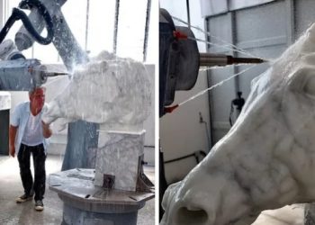 Robot ‘heykeltıraş’, ‘Selene’nin Atı’ eserini birebir yaptı